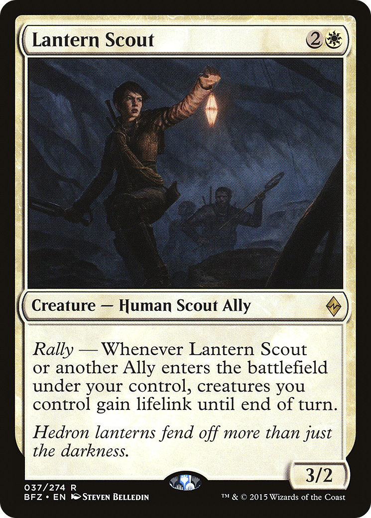 Lantern Scout (BFZ-037)  - Battle for Zendikar