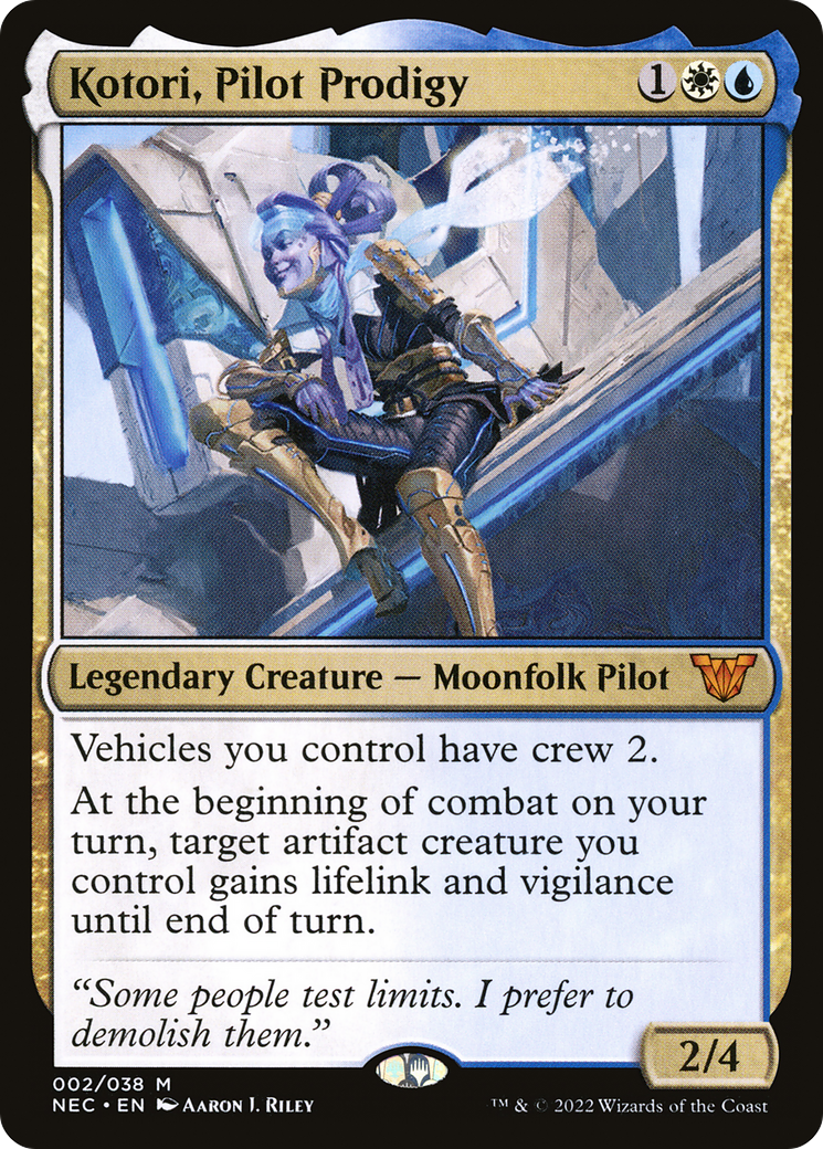 Kotori, Pilot Prodigy (NEC-002)  Foil - Neon Dynasty Commander