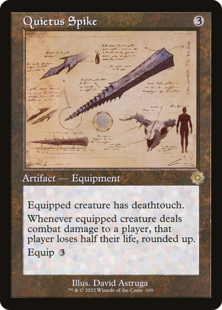 Quietus Spike (Schematic) (BRR-109) - The Brothers' War Retro Artifacts Foil