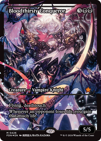 Bloodthirsty Conqueror (FDN-426) - Foundations: (Showcase) Foil
