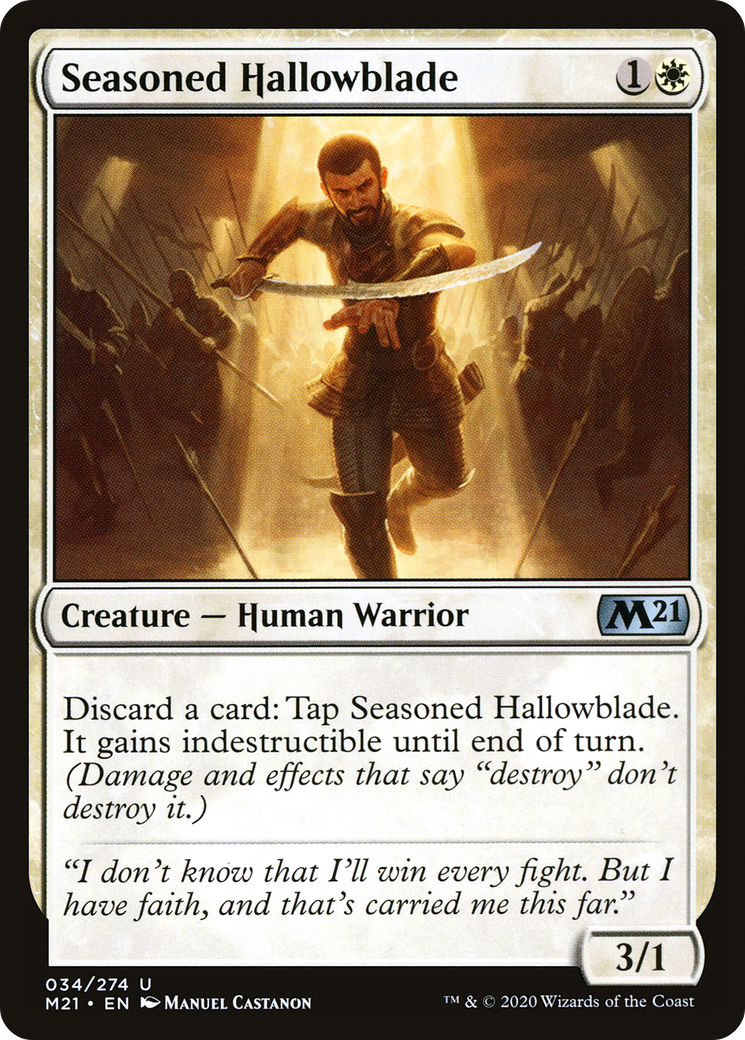 Seasoned Hallowblade (M21-034)  - Core Set 2021
