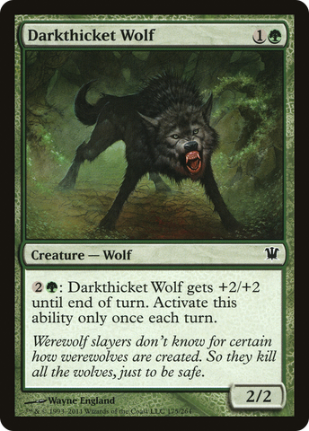 Darkthicket Wolf (ISD-175)  - Innistrad