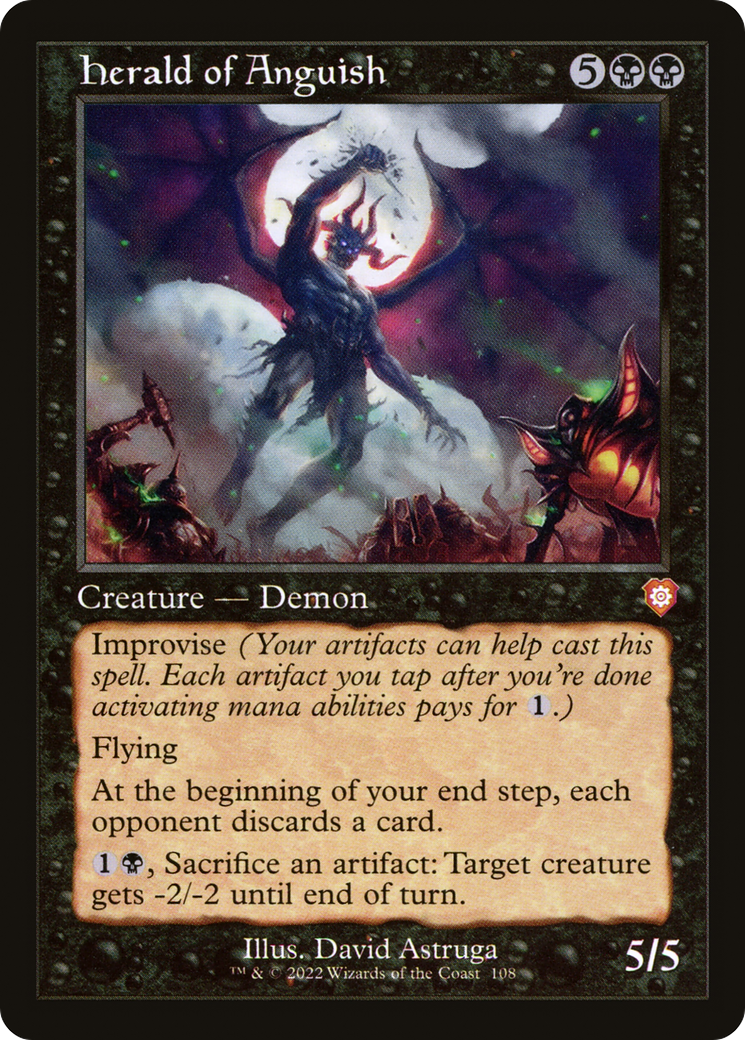 Herald of Anguish (Retro Frame) (BRC-108)  - The Brothers' War Commander