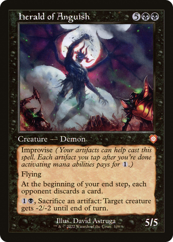 Herald of Anguish (Retro Frame) (BRC-108)  - The Brothers' War Commander