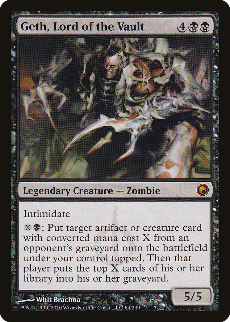Geth, Lord of the Vault (SOM-064)  Foil - Scars of Mirrodin