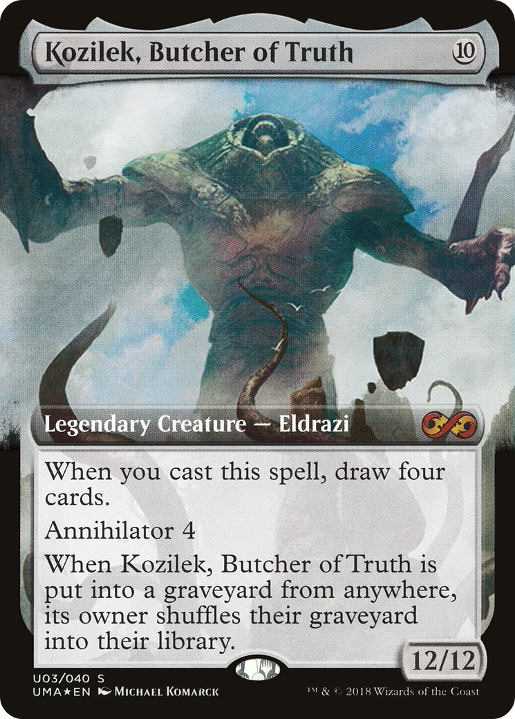 Kozilek, Butcher of Truth (UMA:BT-0U3) - Ultimate Box Topper: (Extended Art) Foil