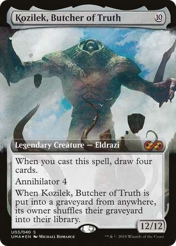 Kozilek, Butcher of Truth (UMA:BT-U03)  Foil - Ultimate Box Topper: (Extended Art)