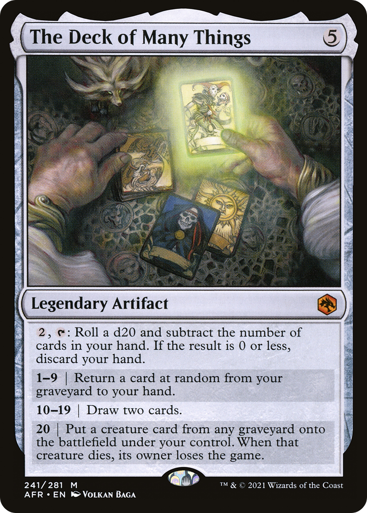 The Deck of Many Things (AFR-241)  Foil - Adventures in the Forgotten Realms