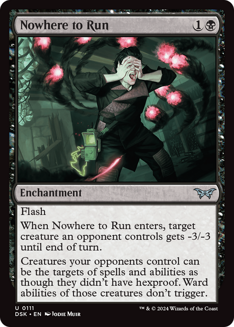 Nowhere to Run (DSK-111)  Foil - Duskmourn: House of Horror