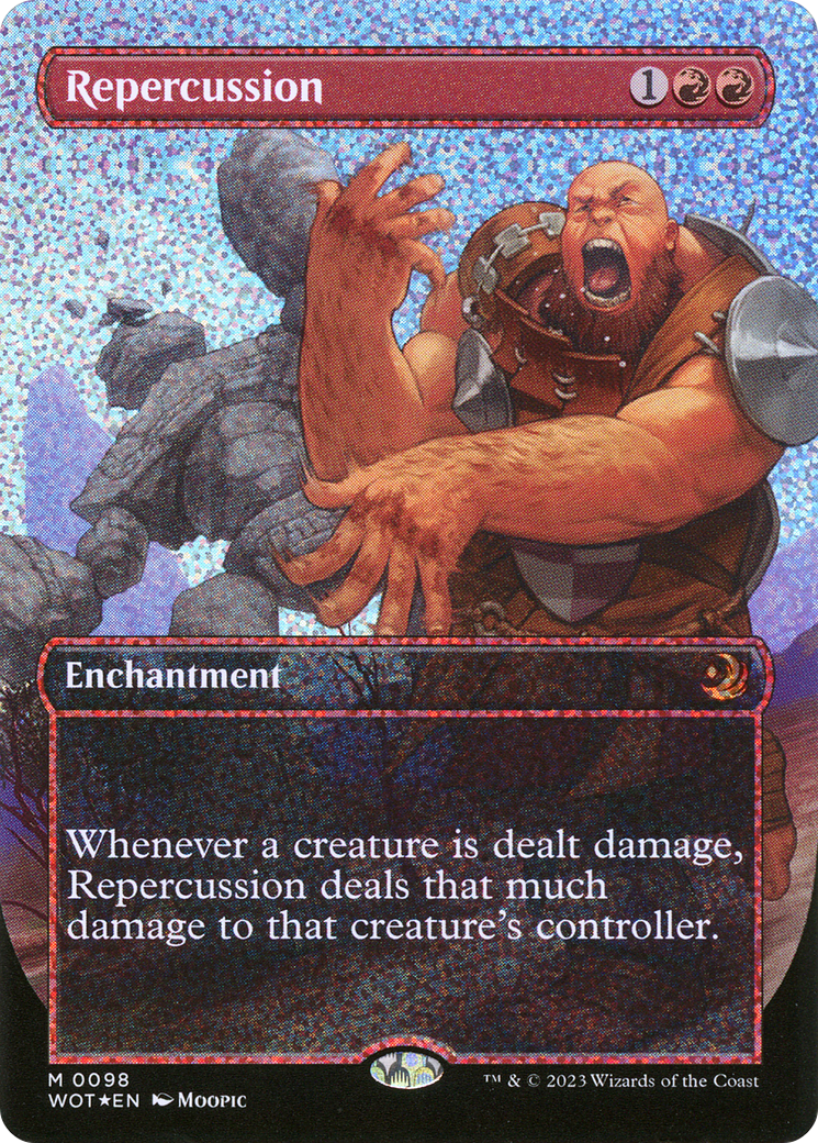 Repercussion (Anime Borderless) (Confetti Foil) (WOT-098)  Foil - Wilds of Eldraine: Enchanting Tales