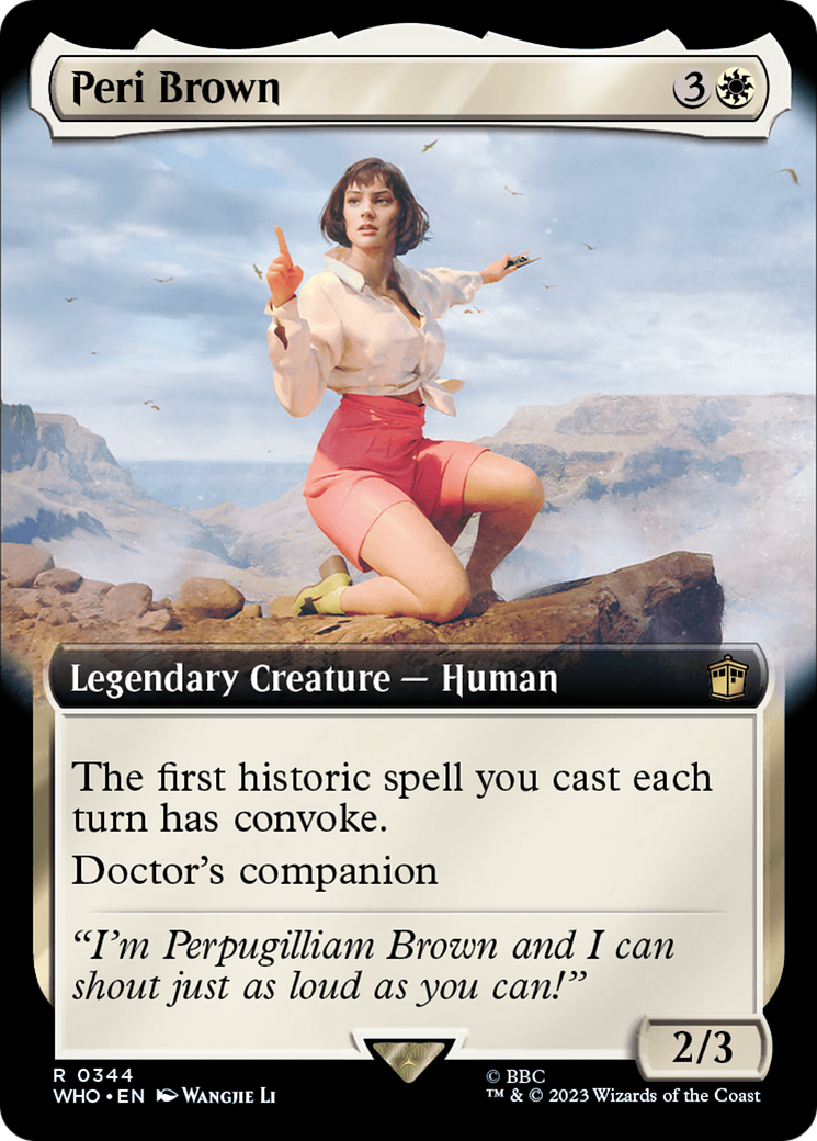 Peri Brown (Extended Art) (WHO-344)  Foil - Doctor Who: (Extended Art)