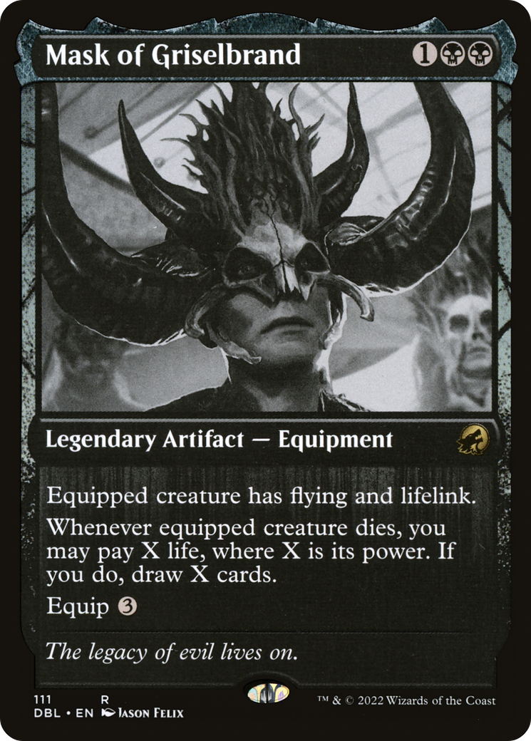 Mask of Griselbrand (DBL-111)  Foil - Innistrad: Double Feature