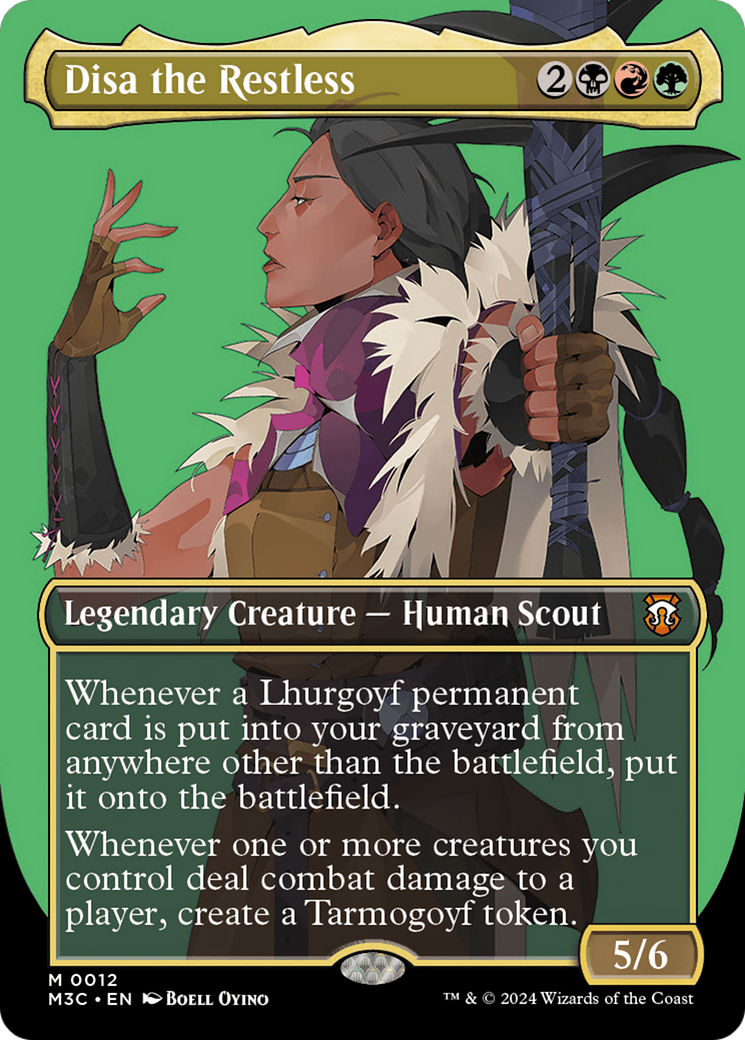Disa the Restless (Borderless) (M3C-012)  - Modern Horizons 3 Commander