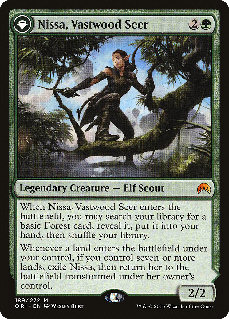Nissa, Vastwood Seer (ORI-189)  - Magic Origins: (originpwdfc)