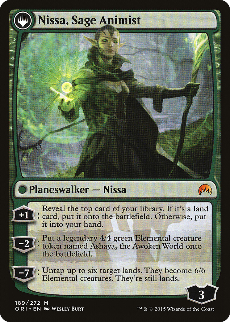 Nissa, Vastwood Seer (ORI-189)  - Magic Origins: (originpwdfc)