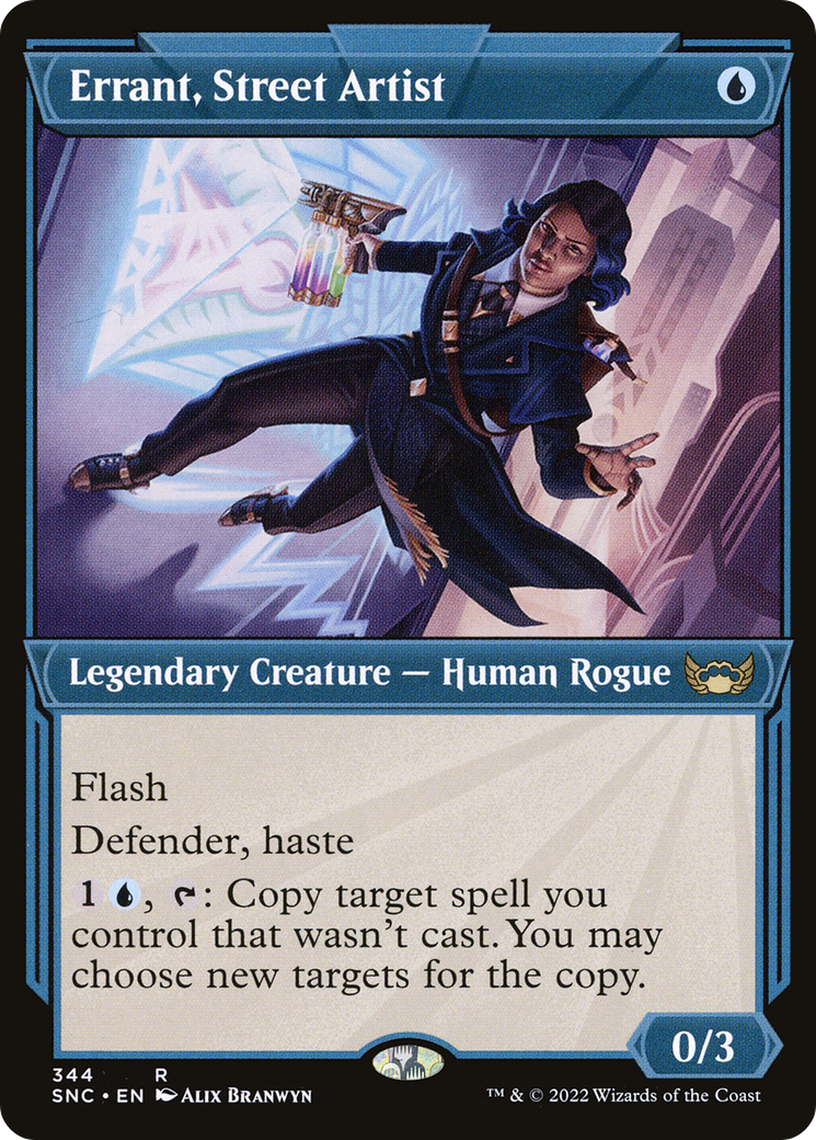 Errant, Street Artist (Showcase) (SNC-344) - Streets of New Capenna: (Showcase) Foil