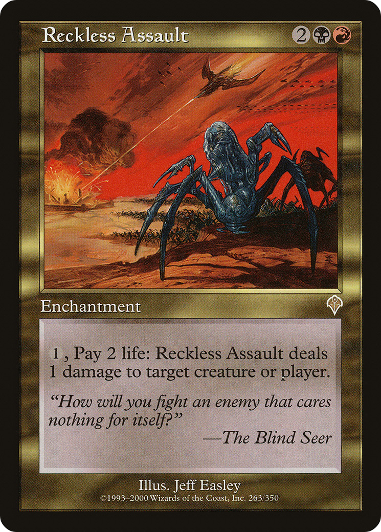 Reckless Assault (INV-263)  Foil - Invasion