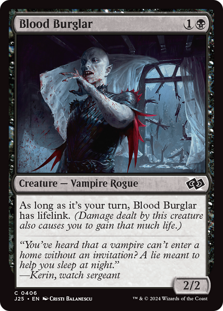 Blood Burglar (J25-406)  - Foundations Jumpstart