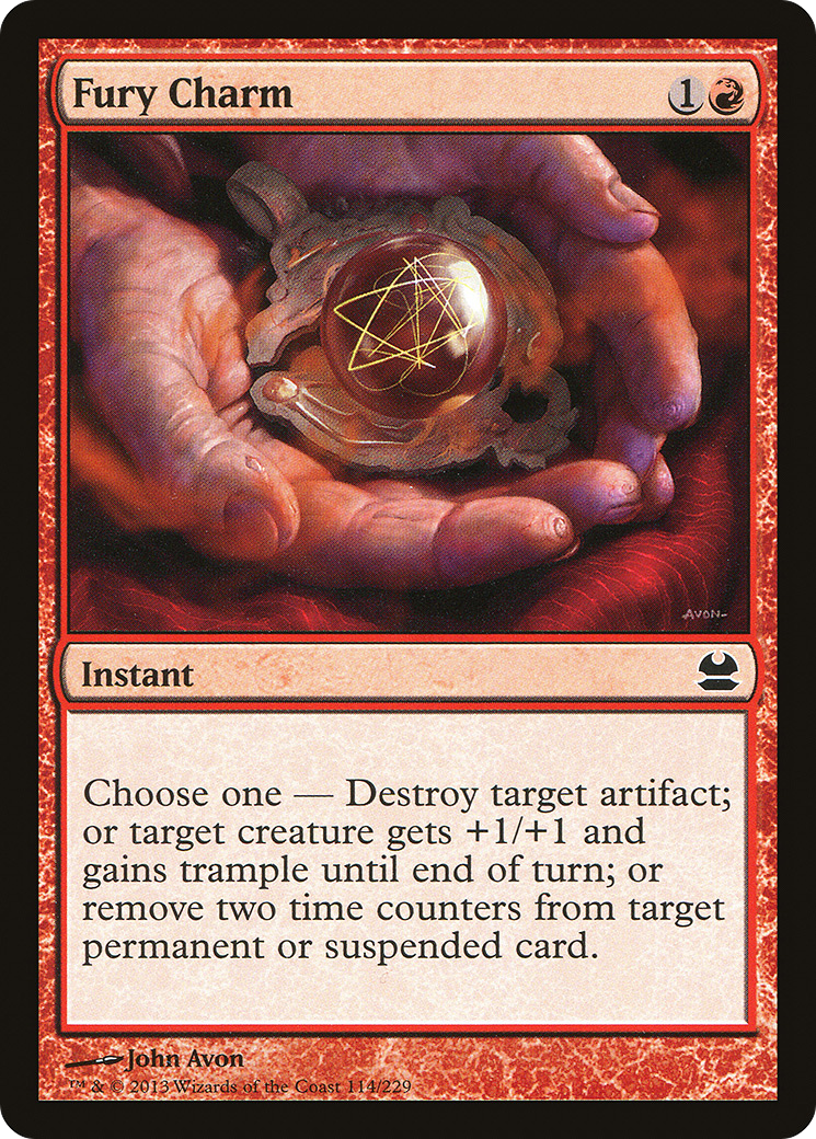 Fury Charm (MMA-114)  Foil - Modern Masters