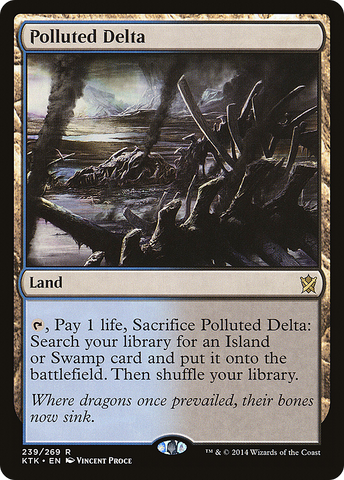 Polluted Delta (KTK-239)  Foil - Khans of Tarkir