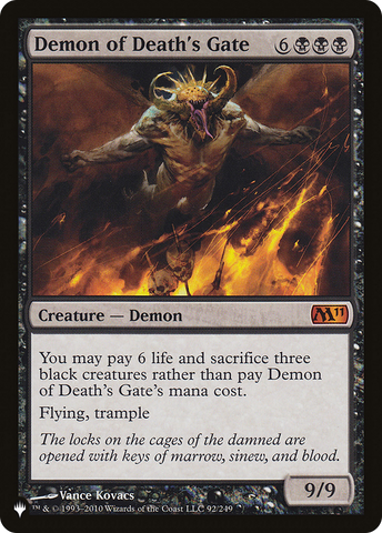 Demon of Death's Gate (LIST-92/249)  - The List
