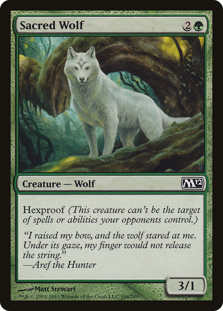Sacred Wolf (M12-194)  - Magic 2012