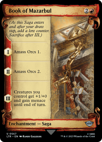 Book of Mazarbul (Showcase Scrolls) (LTR-567)  Foil - The Lord of the Rings: Tales of Middle-earth: (Showcase)
