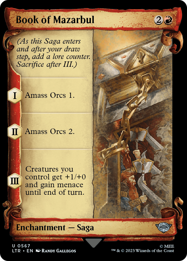 Book of Mazarbul (Showcase Scrolls) (LTR-567)  - The Lord of the Rings: Tales of Middle-earth: (Showcase)