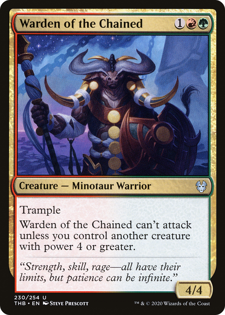 Warden of the Chained (THB-230)  Foil - Theros Beyond Death