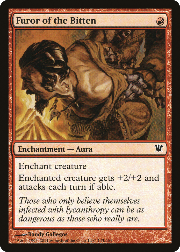 Furor of the Bitten (ISD-143)  Foil - Innistrad