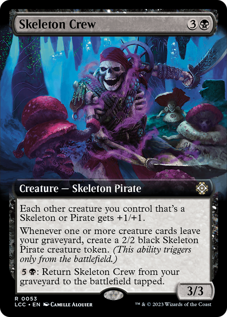 Skeleton Crew (Extended Art) (LCC-053)  - The Lost Caverns of Ixalan Commander: (Extended Art)