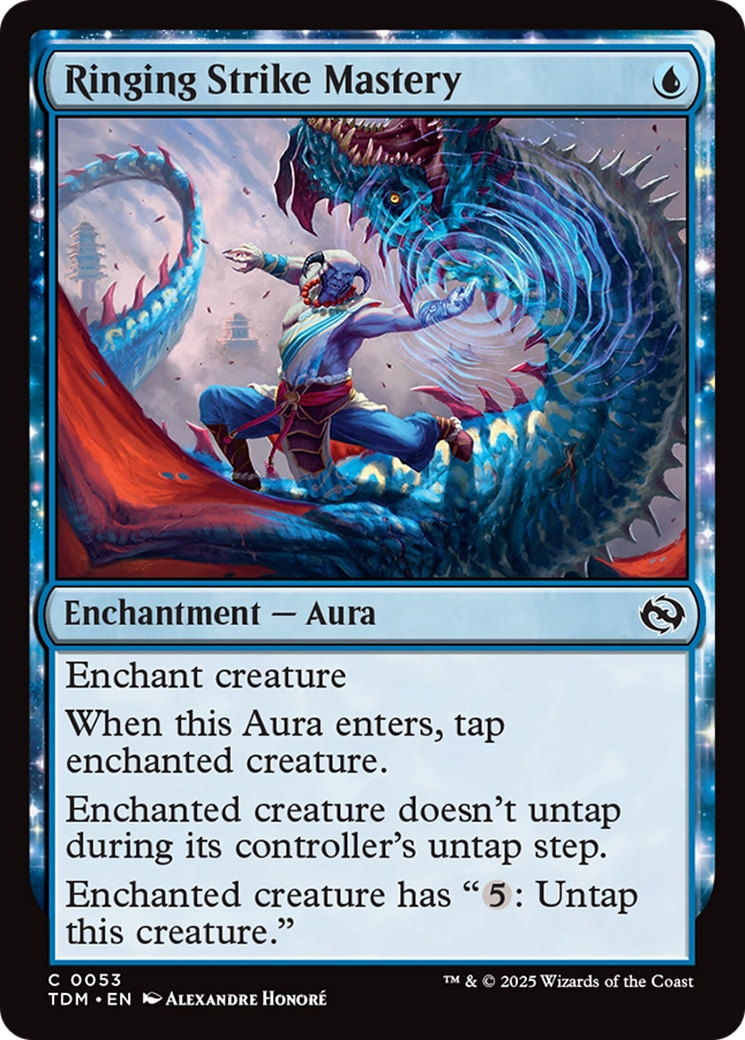 Ringing Strike Mastery (TDM-053) - Tarkir: Dragonstorm: (enchantment) Foil