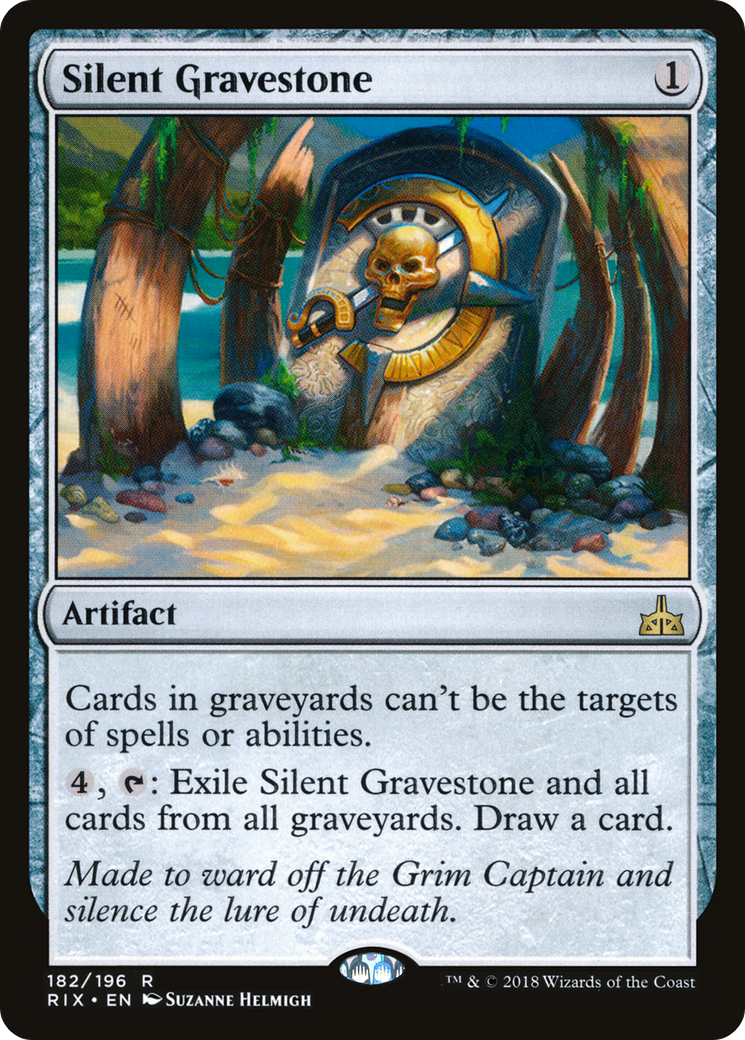 Silent Gravestone (RIX-182)  Foil - Rivals of Ixalan