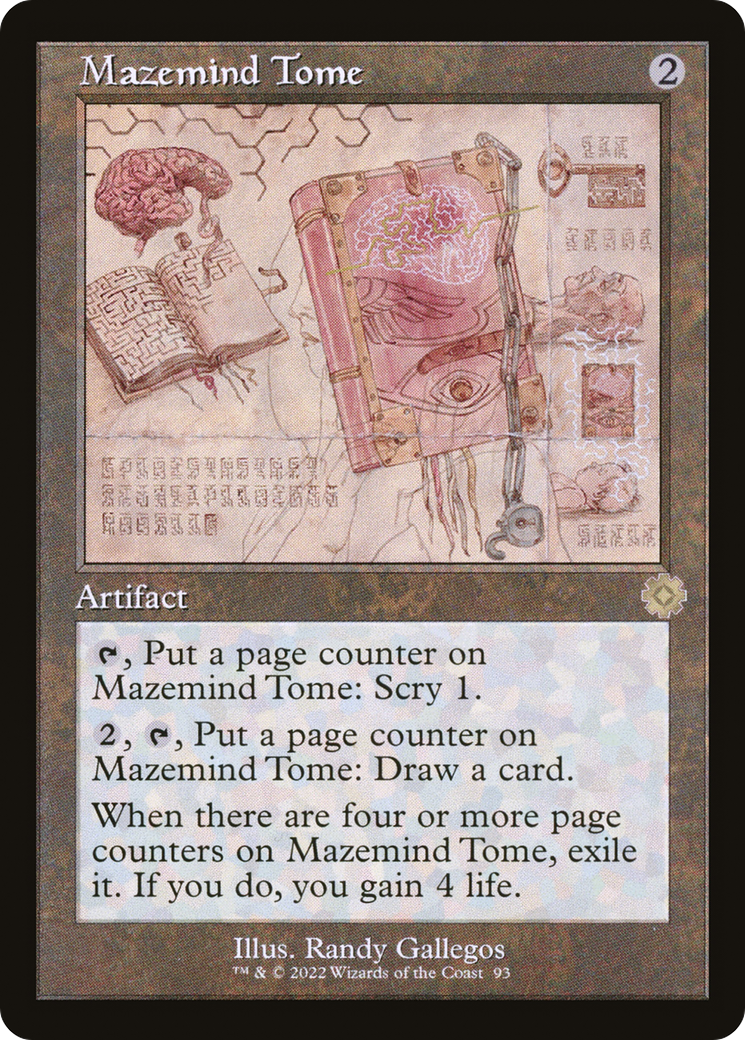 Mazemind Tome (Schematic) (BRR-093)  Foil - The Brothers' War Retro Artifacts