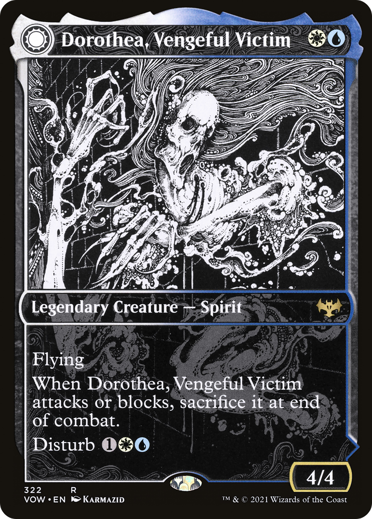 Dorothea, Vengeful Victim (Showcase) (VOW-322)  - Innistrad: Crimson Vow: (Showcase, Double Faced Transform)