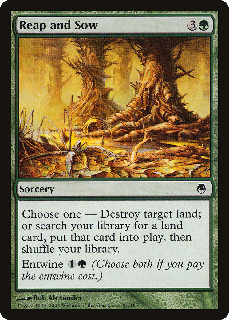 Reap and Sow (DST-081)  Foil - Darksteel