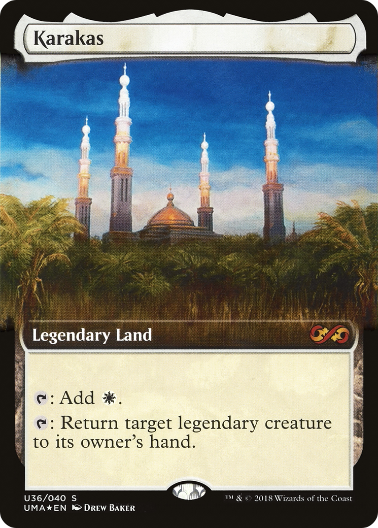 Karakas (UMA:BT-U36)  Foil - Ultimate Box Topper: (Extended Art)