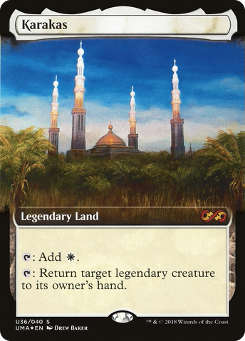Karakas (UMA:BT-U36)  Foil - Ultimate Box Topper: (Extended Art)