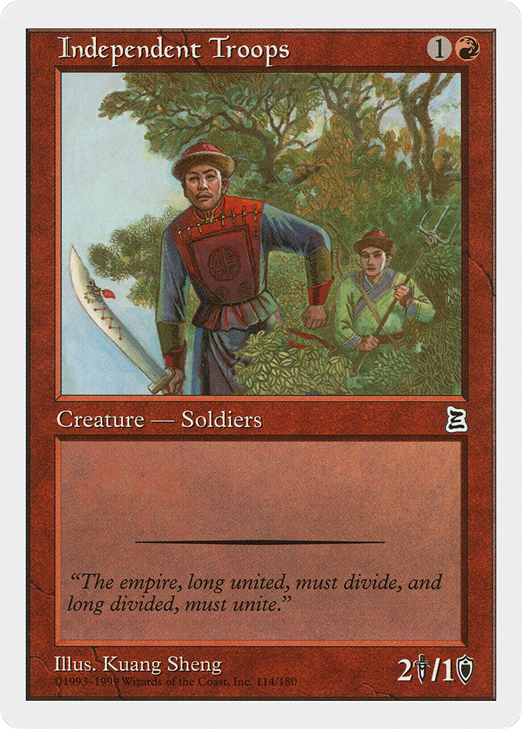 Independent Troops (PTK-114)  - Portal Three Kingdoms