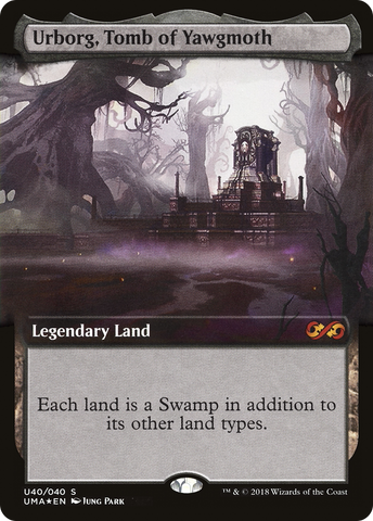 Urborg, Tomb of Yawgmoth (UMA:BT-U40)  Foil - Ultimate Box Topper: (Extended Art)