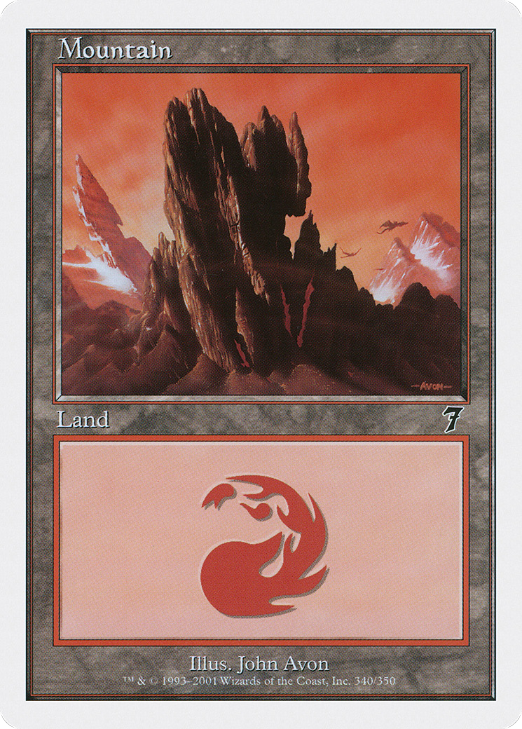 Mountain (340) (7ED-340) - Seventh Edition