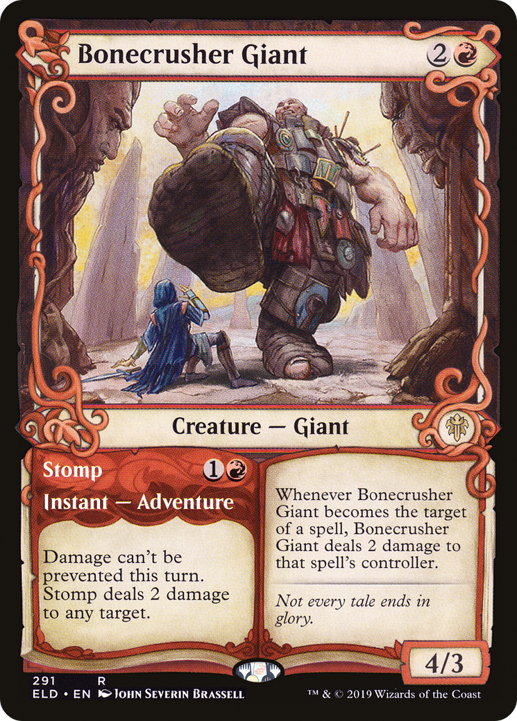 Bonecrusher Giant (Showcase) (ELD-291)  - Throne of Eldraine: (Showcase)