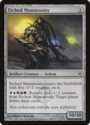 Etched Monstrosity (NPH-135)  Foil - New Phyrexia