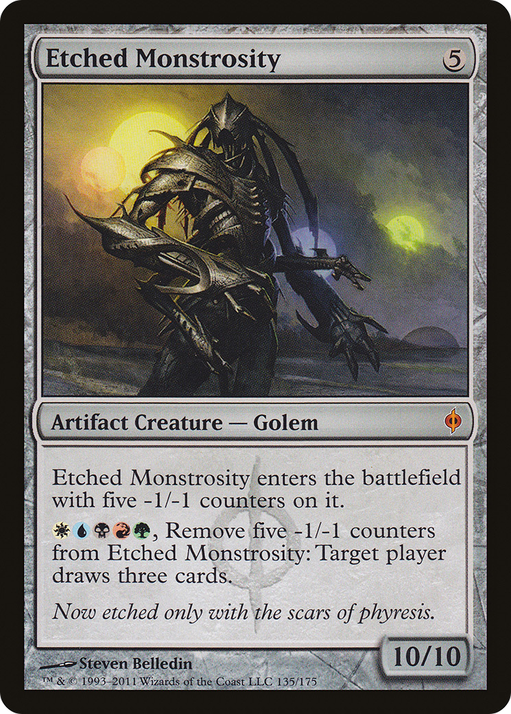 Etched Monstrosity (NPH-135)  Foil - New Phyrexia