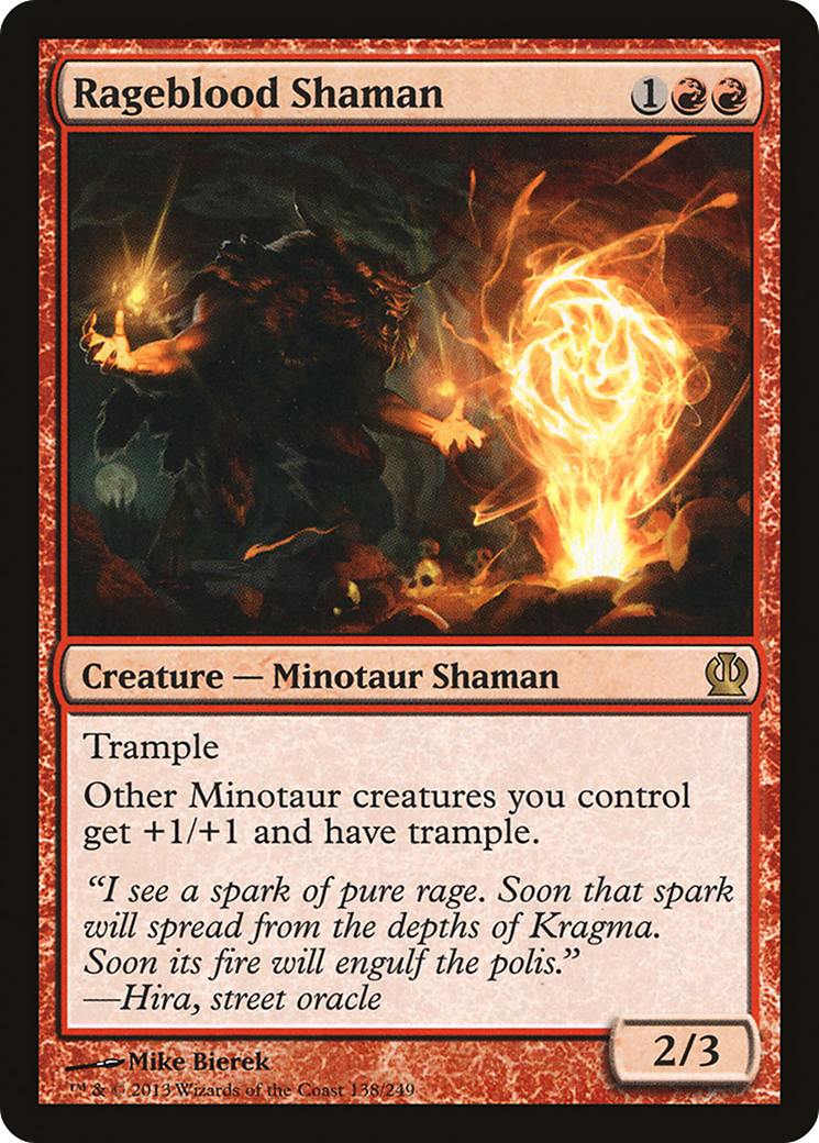 Rageblood Shaman (THS-138)  Foil - Theros