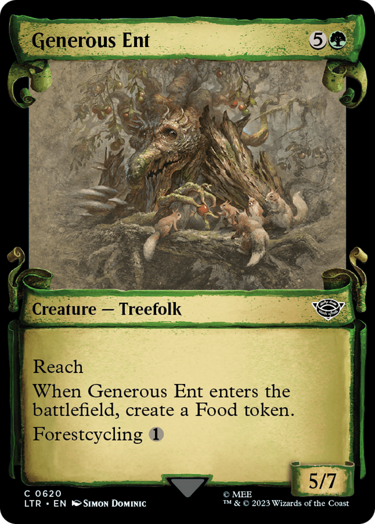 Generous Ent (Showcase Scrolls) (LTR-620)  - The Lord of the Rings: Tales of Middle-earth: (Showcase)