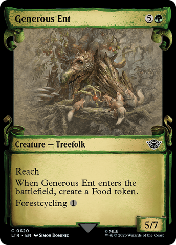 Generous Ent (Showcase Scrolls) (LTR-620) - The Lord of the Rings: Tales of Middle-earth: (Showcase) Foil