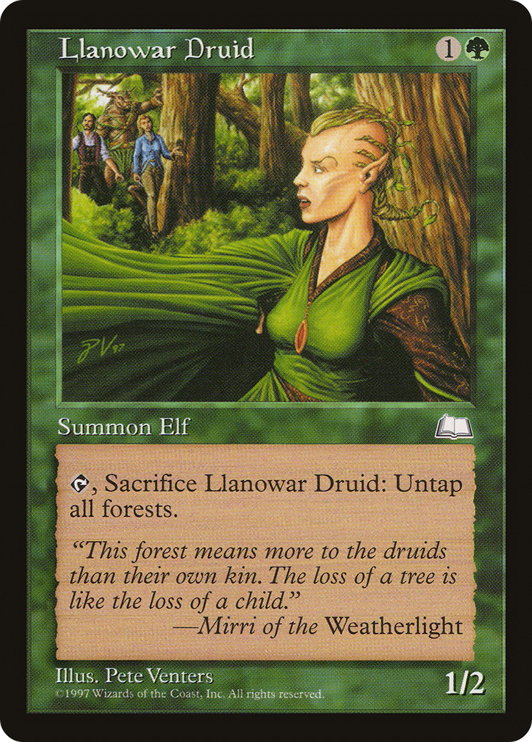 Llanowar Druid (WTH-)  - Weatherlight