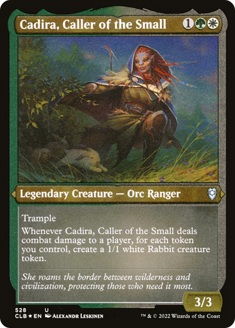 Cadira, Caller of the Small (CLB-528)  Etched Foil - Commander Legends: Battle for Baldur's Gate