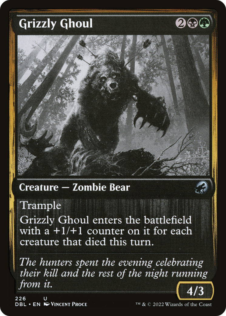 Grizzly Ghoul (DBL-226)  Foil - Innistrad: Double Feature